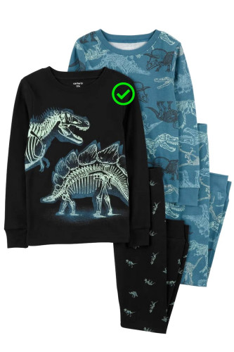 Піжама чорна з діно Піжама чорна з діно