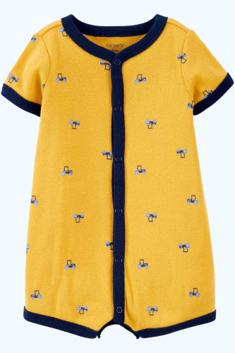 Ромпер жовтий з трактором Tractor Snap-Front Romper