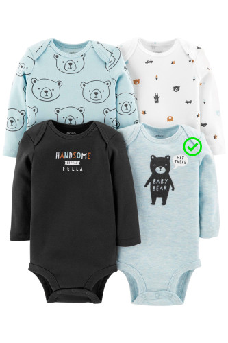 Бодік 1шт 12М голубий baby bear