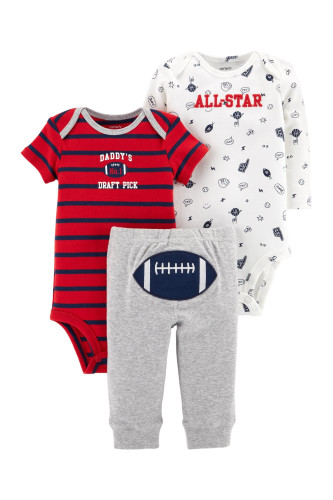Комплект 3в1 два бодіки all star, сірі штани